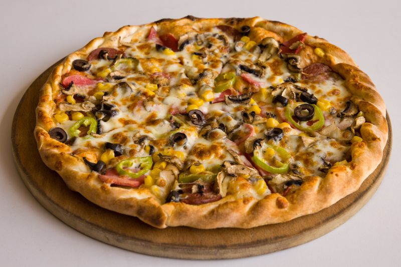 Green Chile Pepperoni dion's pizza New Mexico style